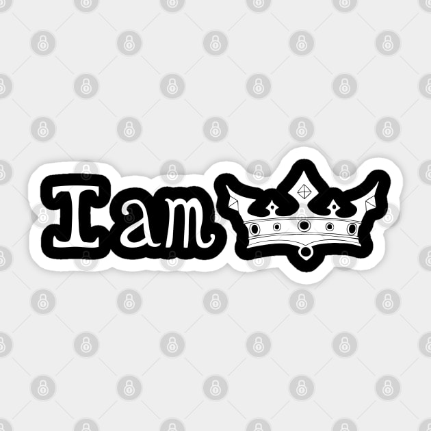 i am king and queen Sticker by youki